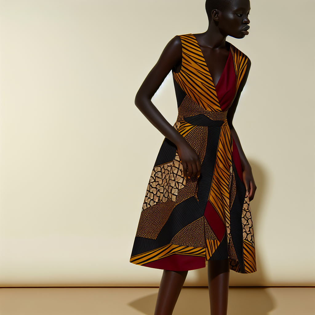 Ankara Wrap Dress
