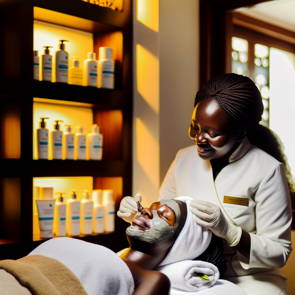 Relaxing facial treatment